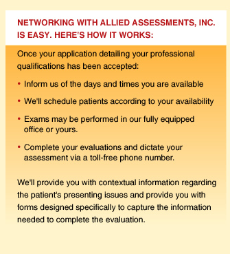 Networking with Allied Assessments, Inc. is easy. Here's How It Works